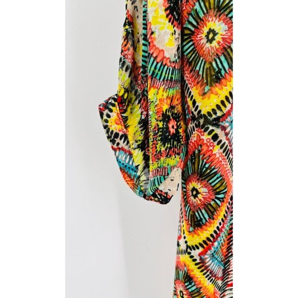 Ivy Jane Sheer Tunic Twist & Shout Boho Peasant Half Sleeve Size XS - Picture 5 of 13